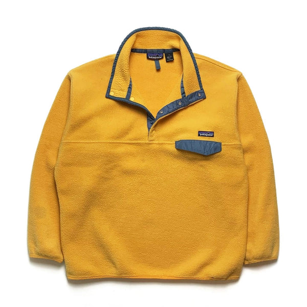 FA’97 Patagonia Synchilla Snap-T, Yellow/Navy (L)