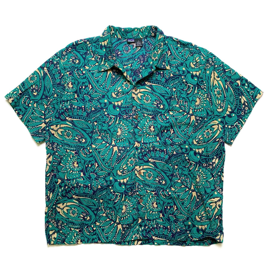 Spring/Summer 1995 Patagonia AC Print Shirt, Hidden Fish (L/XL)