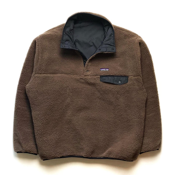 FA07 Patagonia Reversible Snap-T, Brown/Black (L)