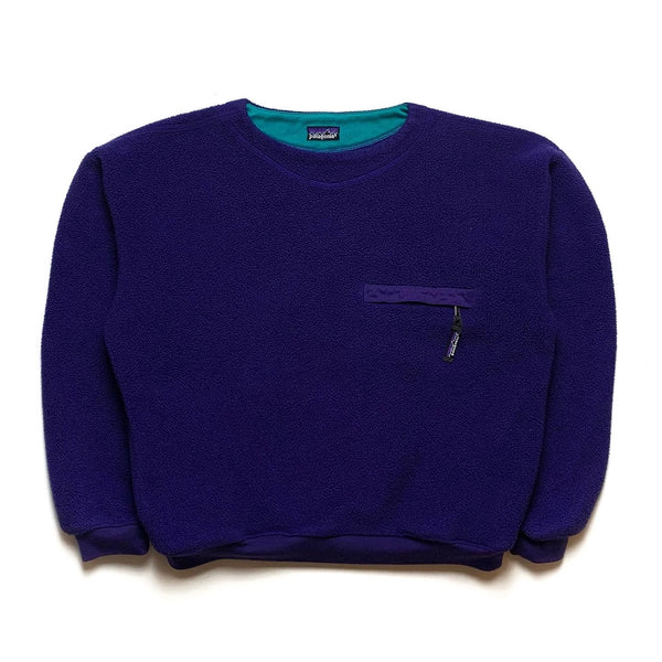 FA’90 Patagonia Synchilla Sweater, Purple/Teal (M/S)