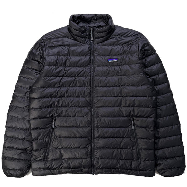 2021 Patagonia Mens Recycled Polyester Down Jacket, Black (L)