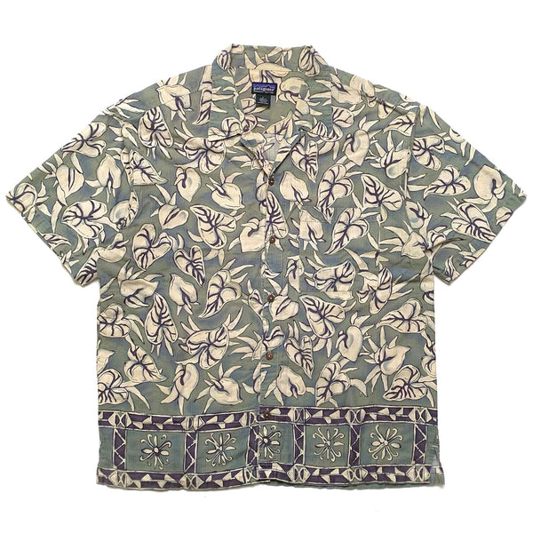 Spring 2001 Patagonia A/C Shirt, Tonga Border: Sagebrush (L/XL)