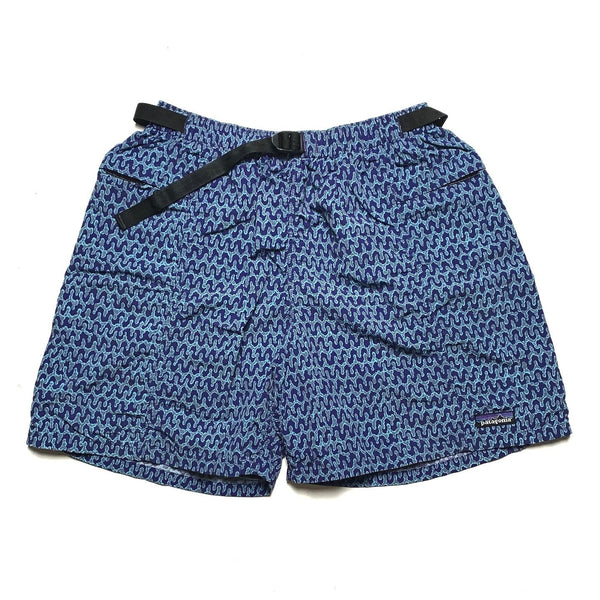 SP98 Patagonia 5” Printed River Shorts, Deluge: Blueberry (L)