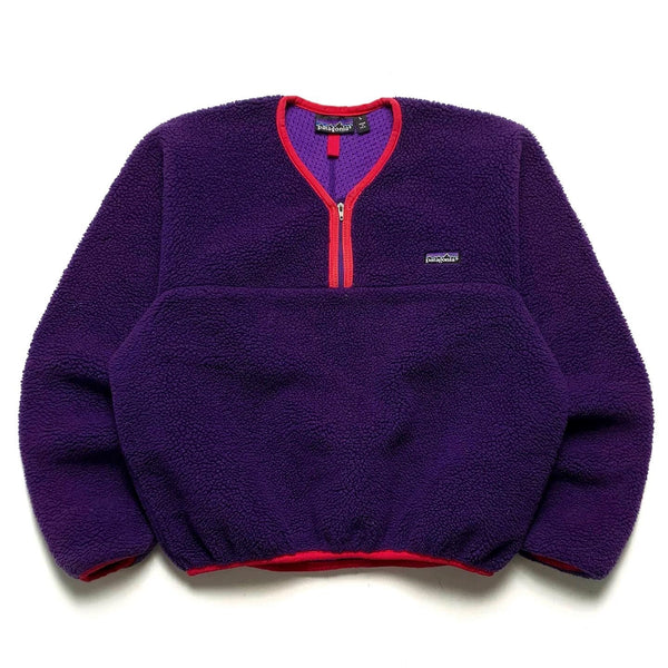 Fall 1990 Patagonia Retro Pile Paddling Pullover, Purple & Red (M)