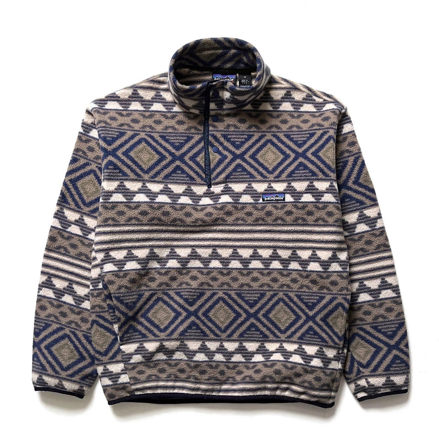 1996 Patagonia Printed Synchilla Snap-T, Saltillo: Driftwood (M)