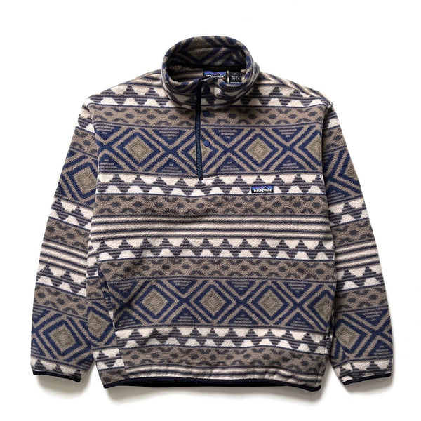 1996 Patagonia Printed Synchilla Snap-T, Saltillo: Driftwood (M)
