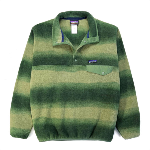 2015 Patagonia Printed Synchilla Snap-T, Hand Dipped: Green (M/L)