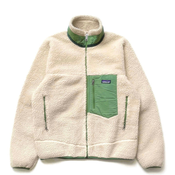 2009 Patagonia Classic Retro-X Jacket, Natural & Elm Green (M/L)