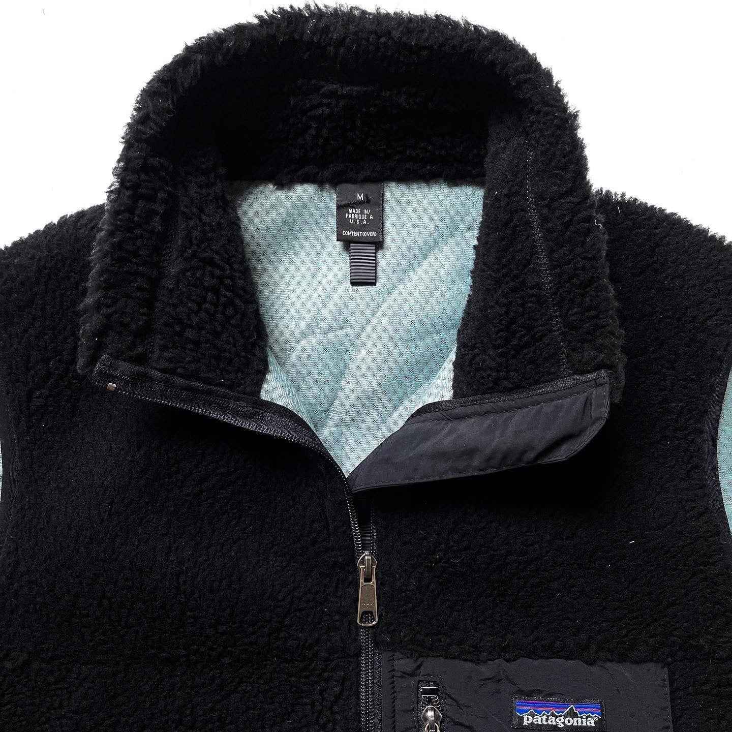 2001 Patagonia Made In The U.S.A. Classic Retro-X Vest, Black (M)