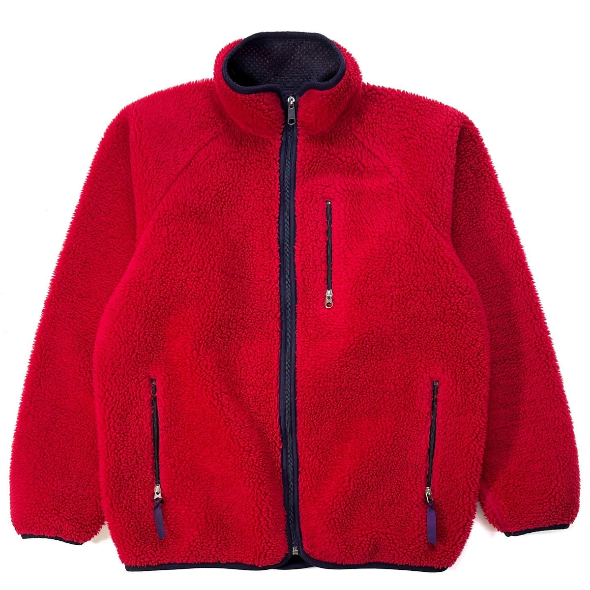 1996 Patagonia Made In The U.S.A. Retro Pile Cardigan, Burnt Chili (L)