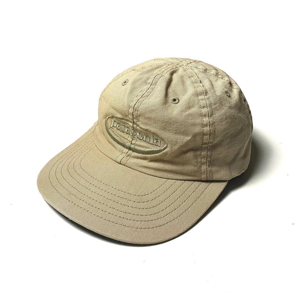 FA99 Patagonia Oval Logo Organic Cotton Canvas Cap, Tan (M)