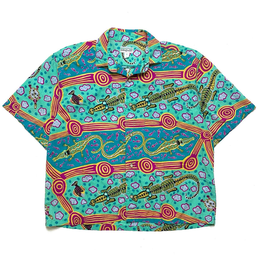 Spring/Summer 1990 Patagonia A/C Print Shirt, Crocodile (M)