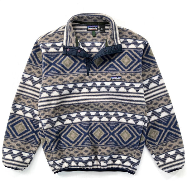 1996 Patagonia Printed Synchilla Snap-T, Saltillo: Driftwood (S)
