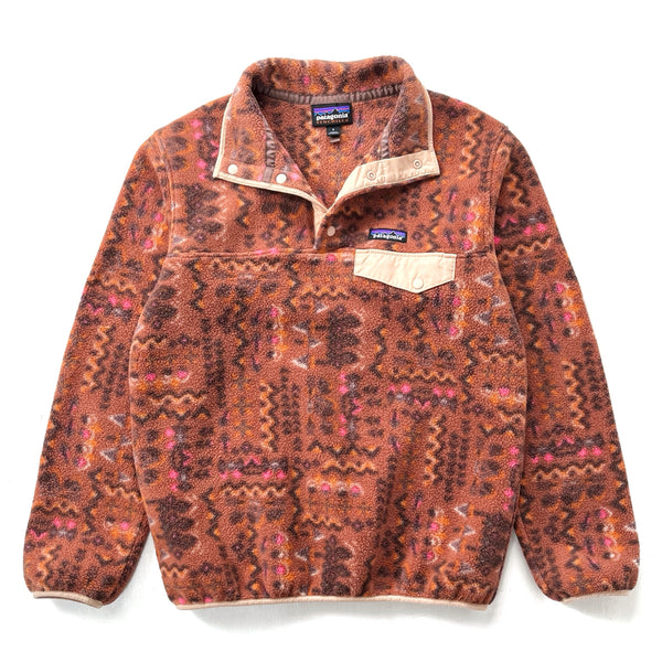 2022 Patagonia Womens Printed Synchilla Snap-T, Wandering Woods: Sisu (S)