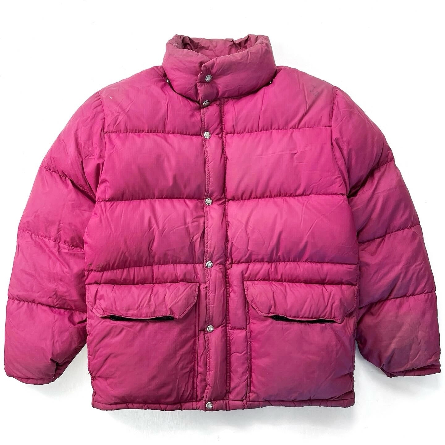 1970s The North Face “Brown Label” Down Jacket, Berry (L/XL)
