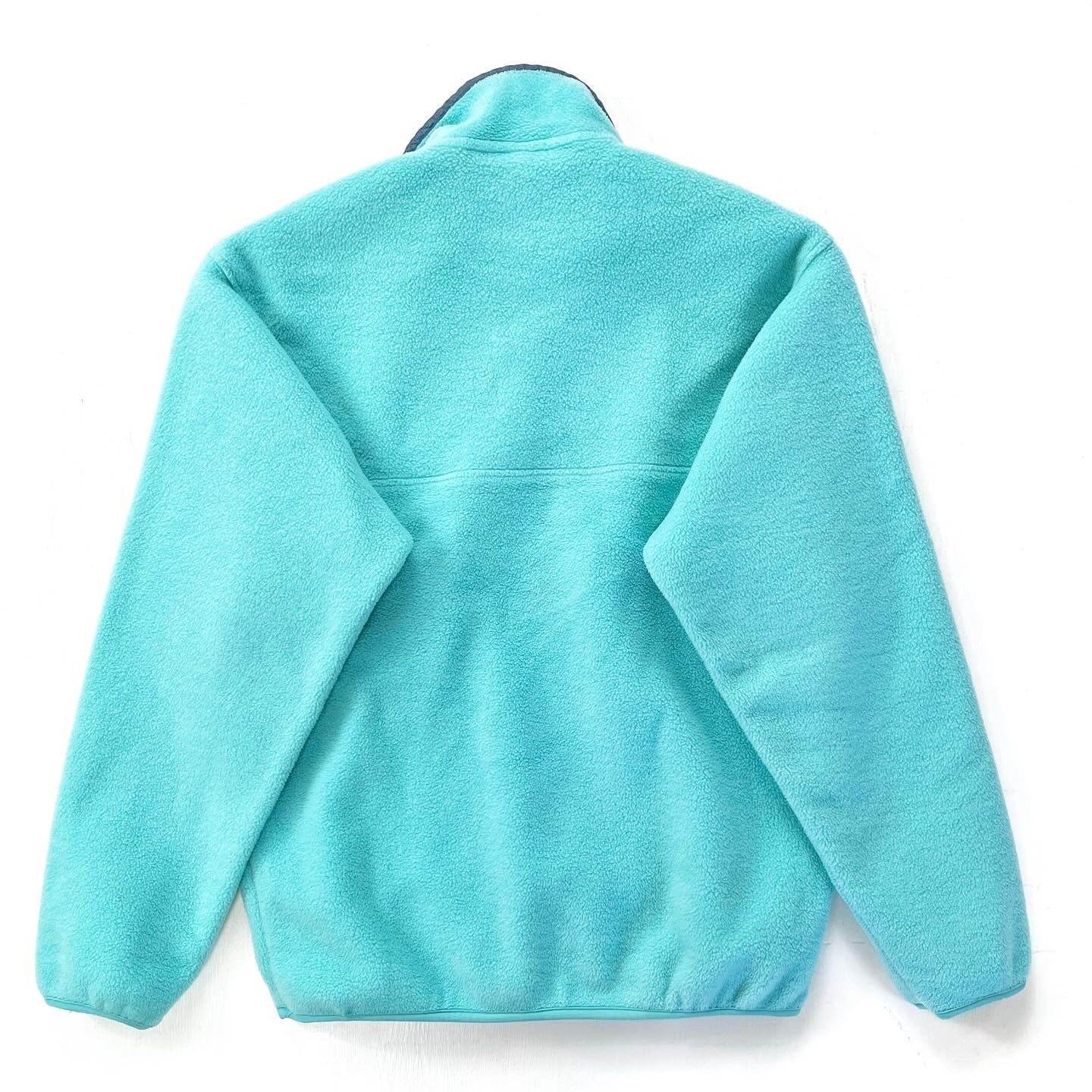 1997 Patagonia Made In The U.S.A. Synchilla Snap-T, Aqua (S)