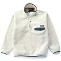 2001 Patagonia Synchilla Snap-T, Oatmeal Heather & Carbon (M)