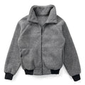 1980s REI Heavyweight Full-Zip Fleece Jacket, Charcoal Grey (M)