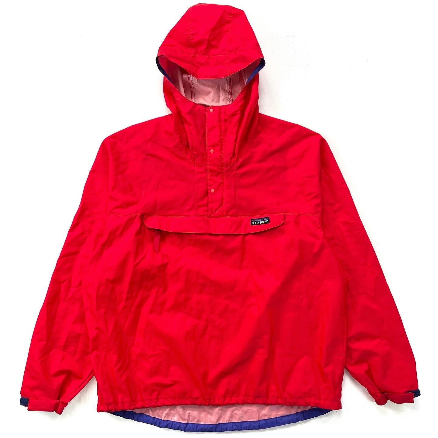 1993 Patagonia Pneumatic Ripstop Nylon Pullover, French Red (L/XL)