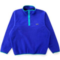 1987 Patagonia First Generation Synchilla Snap T-Neck, Cobalt (XL)