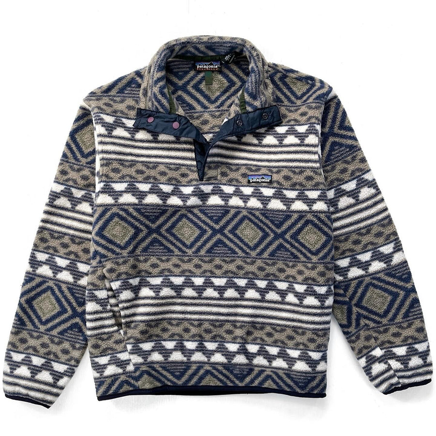 1996 Patagonia Printed Synchilla Snap-T, Saltillo: Driftwood (XS/S)