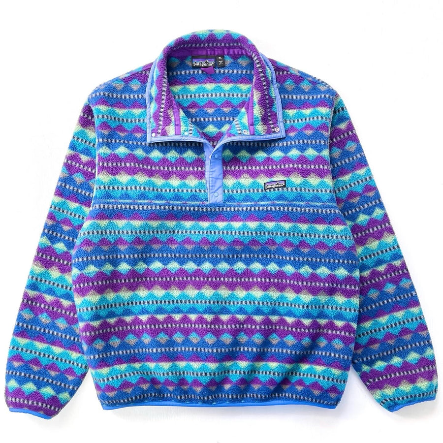 1991 Patagonia Printed Synchilla Snap-T Pullover, Diamonds (L/XL)