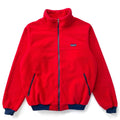 1985 Patagonia Bunting Full-Zip Fleece Jacket, Red & Navy (L)