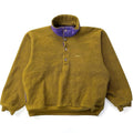 1990 Patagonia Collared Synchilla Sweater, Bronze & Eggplant (L)