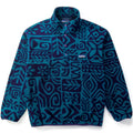 1995 Patagonia Printed Synchilla Snap-T, Island Block: Dark Teal (M)