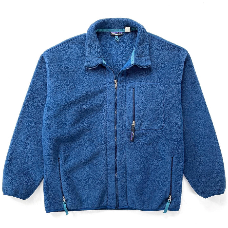 1994 Patagonia Made In The U.S.A. Synchilla Jacket, Heron Blue (XL)