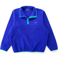 1987 Patagonia First Generation Synchilla Snap T-Neck, Cobalt (XL)