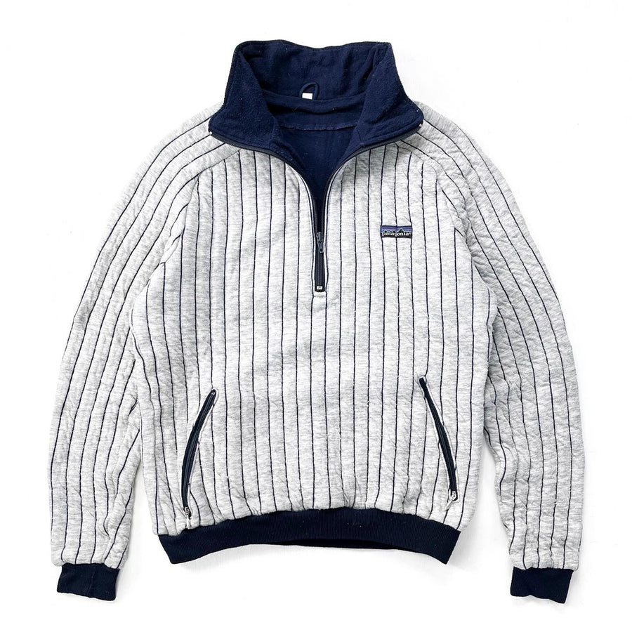 1985 Patagonia Quilted Polypropylene Pullover, Grey (S)