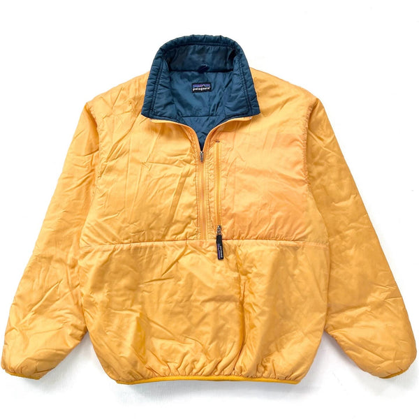 1999 Patagonia Made In The U.S.A. Puffball Pullover, Yellow (L)