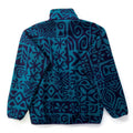 1995 Patagonia Printed Synchilla Snap-T, Island Block: Dark Teal (M)