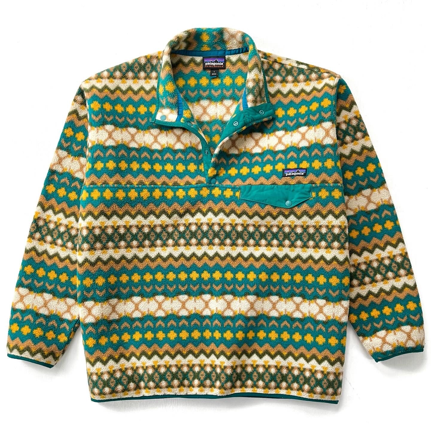 Patagonia mens patterned on sale fleece