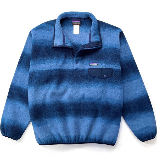 2015 Patagonia Printed Synchilla Snap-T, Hand Dipped: Navy (L)