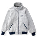 1983 Patagonia Bunting Full-Zip Fleece Jacket, Grey & Navy (S)