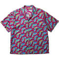1993 Patagonia Mens Cotton A/C Print Shirt, Fish: Red (L/XL)