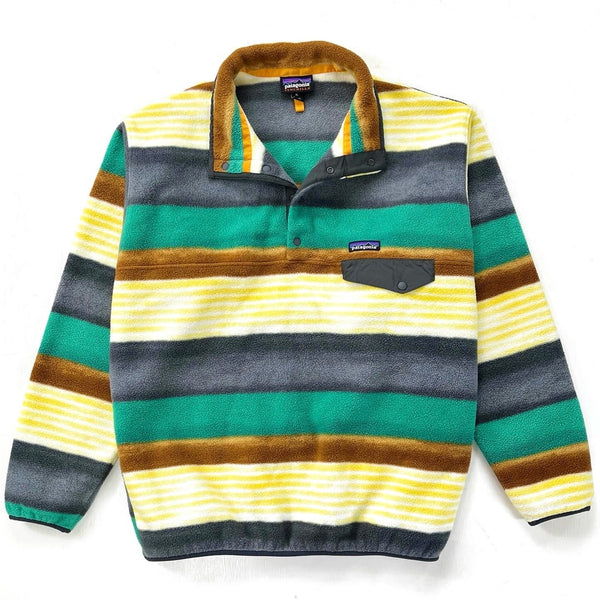 2016 Patagonia Printed Synchilla Snap-T, Painted Fitz Stripe (XL)