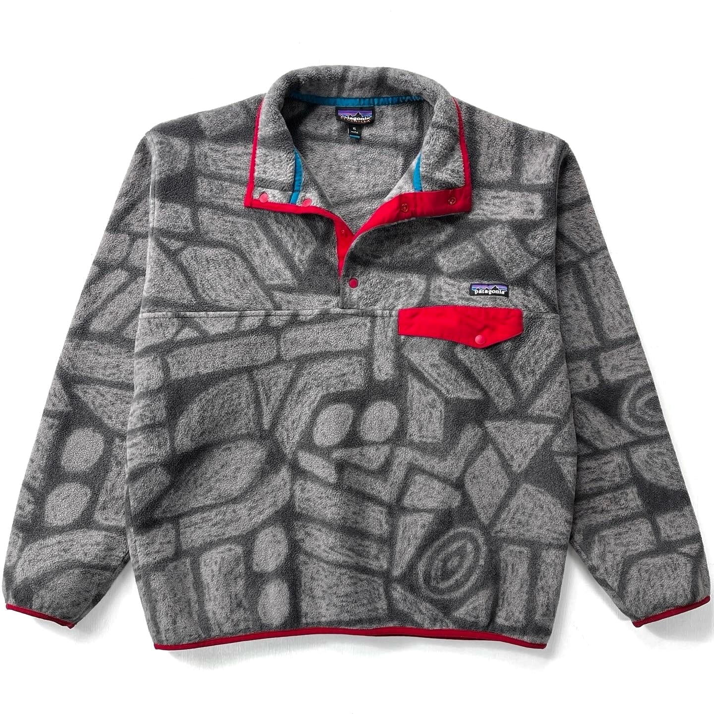 Printed on sale patagonia fleece