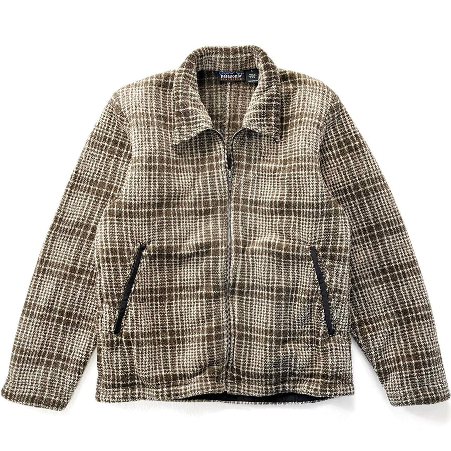 1998 Patagonia Womens Ultra-Plush Fleece Overshirt, Peat Brown (S)