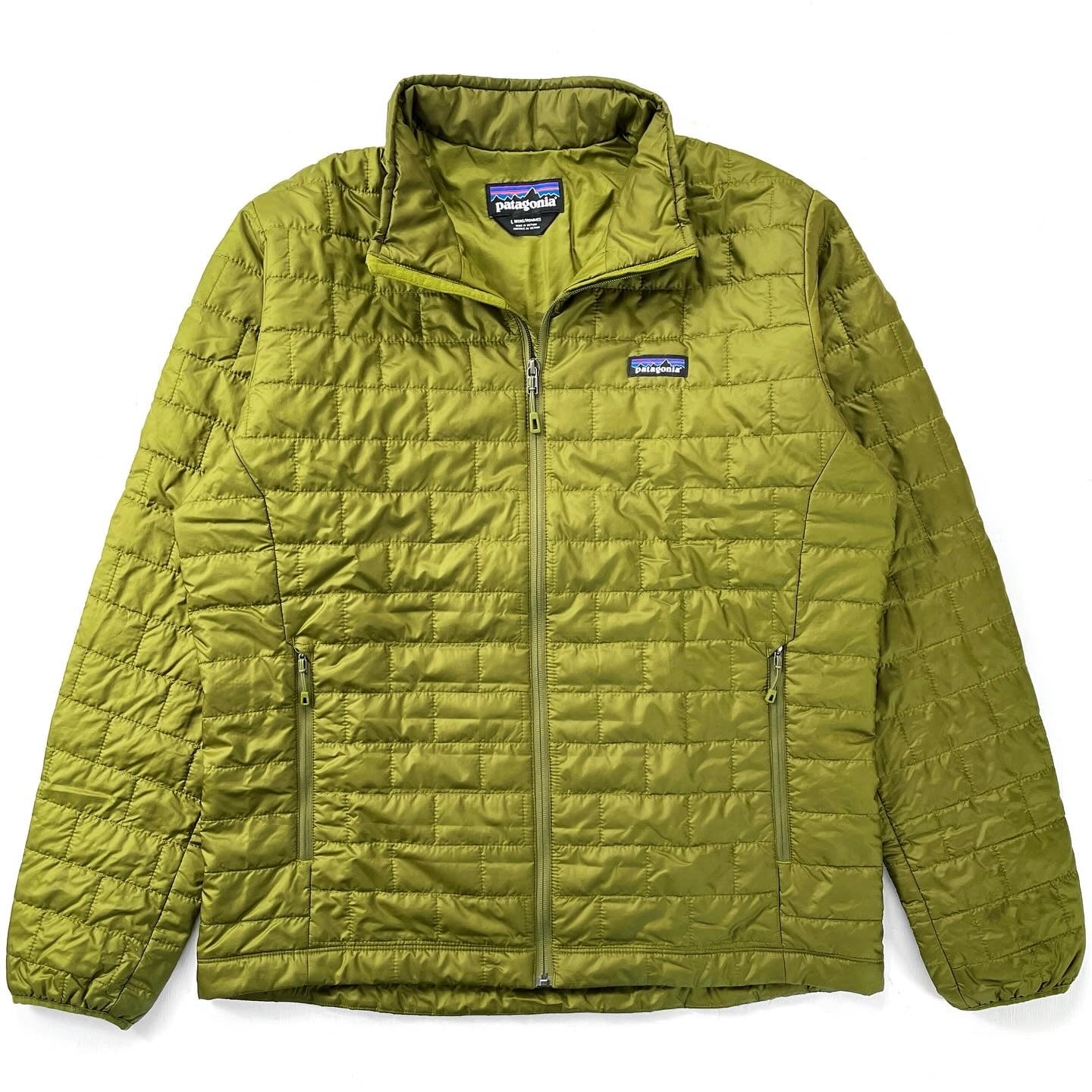 Patagonia nano puff jacket textile green hotsell