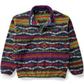 1993 Patagonia Printed Synchilla Snap-T, Sacajawea: Carbon (L)