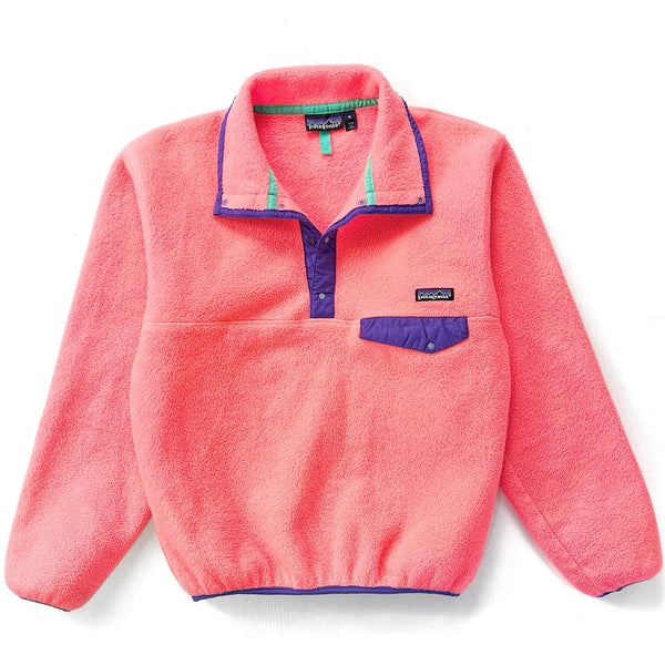 1990 Patagonia Made In The U.S.A. Synchilla Snap-T, Neon Orange (S)