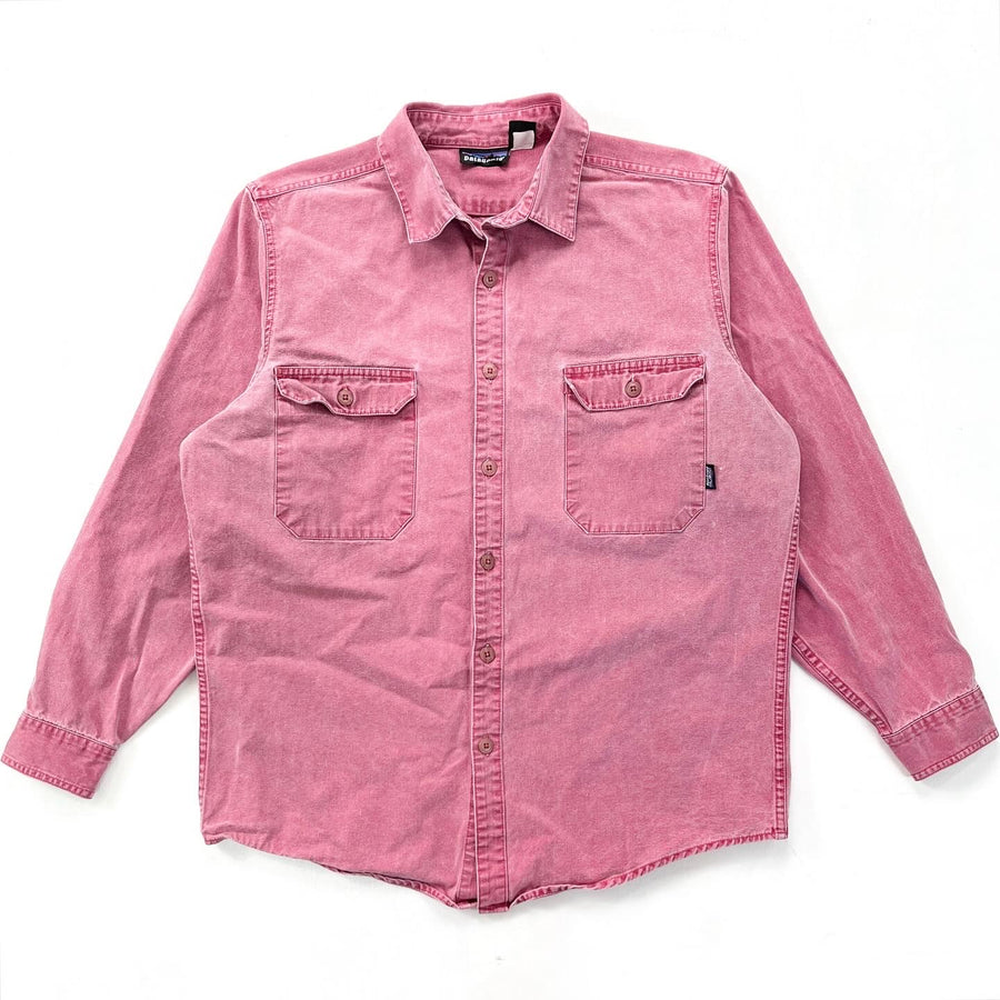 1990 Patagonia Garment Dyed Canvas Shirt, Weathered Red (L)