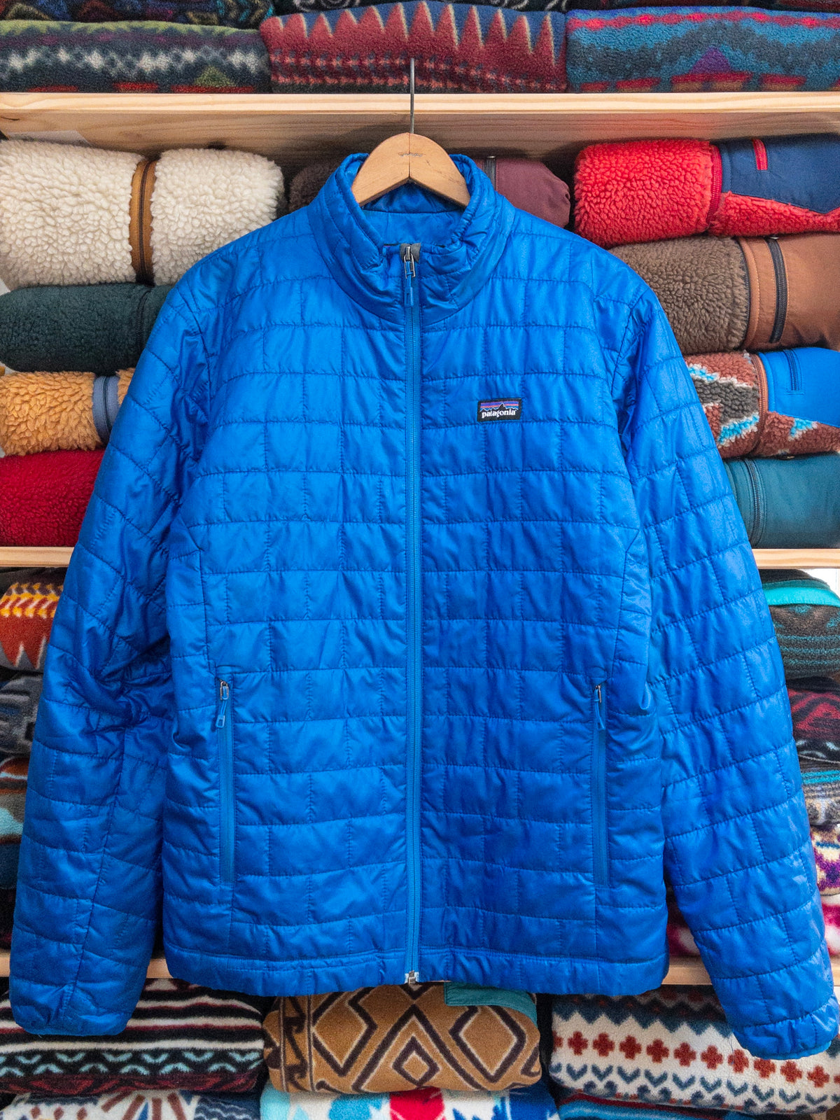 2013 Patagonia Mens Nano Puff Full-Zip Insulated Jacket, Cobalt Blue (M)