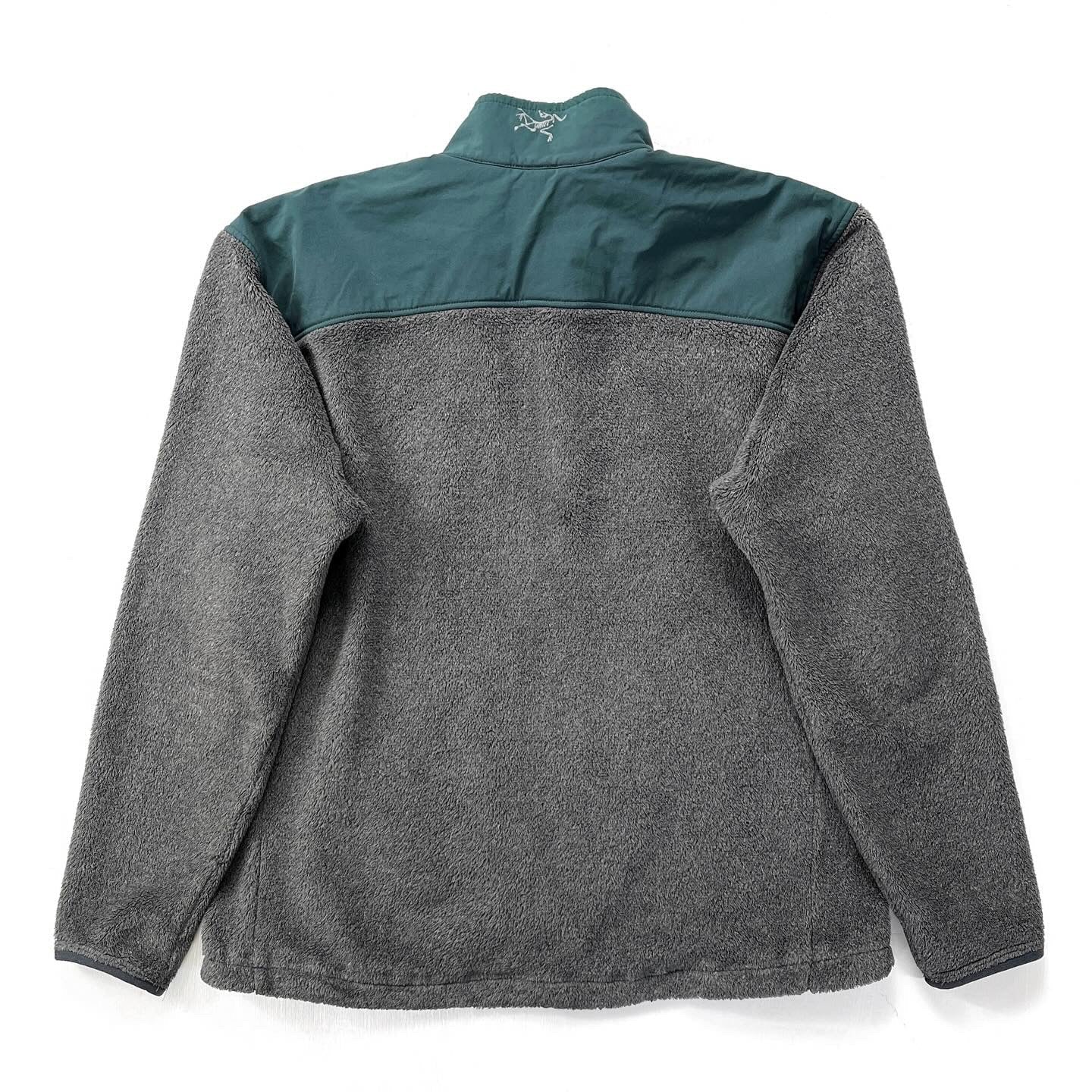 2000s Arc’teryx Mens High-Pile Delta Fleece Jacket, Charcoal (L)