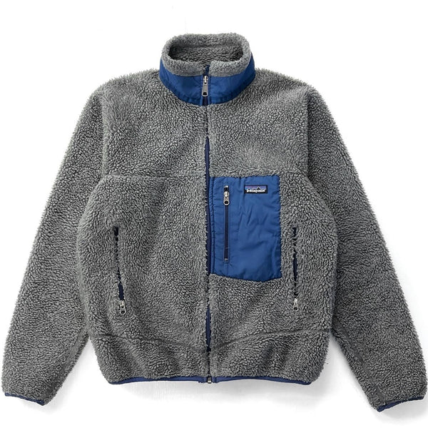 1999 Patagonia Retro-X Fleece Jacket, Charcoal & Storm Blue (S)