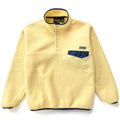 1996 Patagonia Synchilla Snap-T, Camomile & Charred Blue (M)