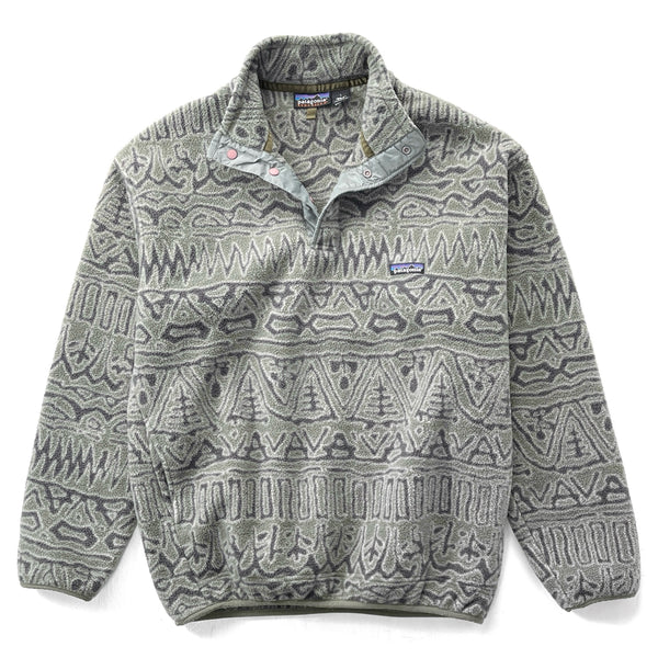 1998 Patagonia Printed Synchilla Snap-T Pullover, Switchback: Sagebrush (L)